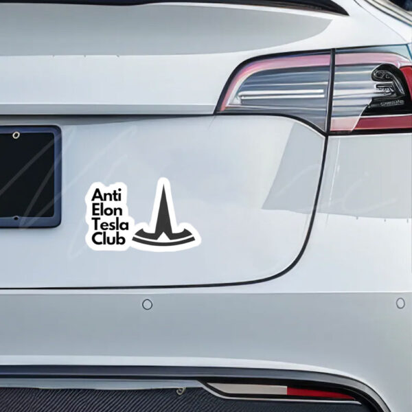 FCK TESLA - Anti Elon Tesla Club Anti Tesla Sticker and Car Magnet