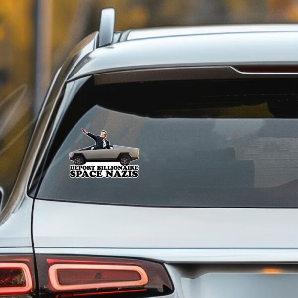 FCK TESLA - Deport Elon Musk Die Cut Sticker and Car Magnet