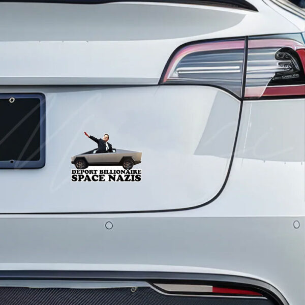 FCK TESLA - Deport Elon Musk Die Cut Sticker and Car Magnet